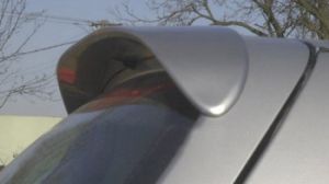 Spoiler above the rear glass.